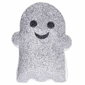 Sparkles Luminous Ghost Shaped Rhinestone Halloween Throw Pillow Bling Sparkly